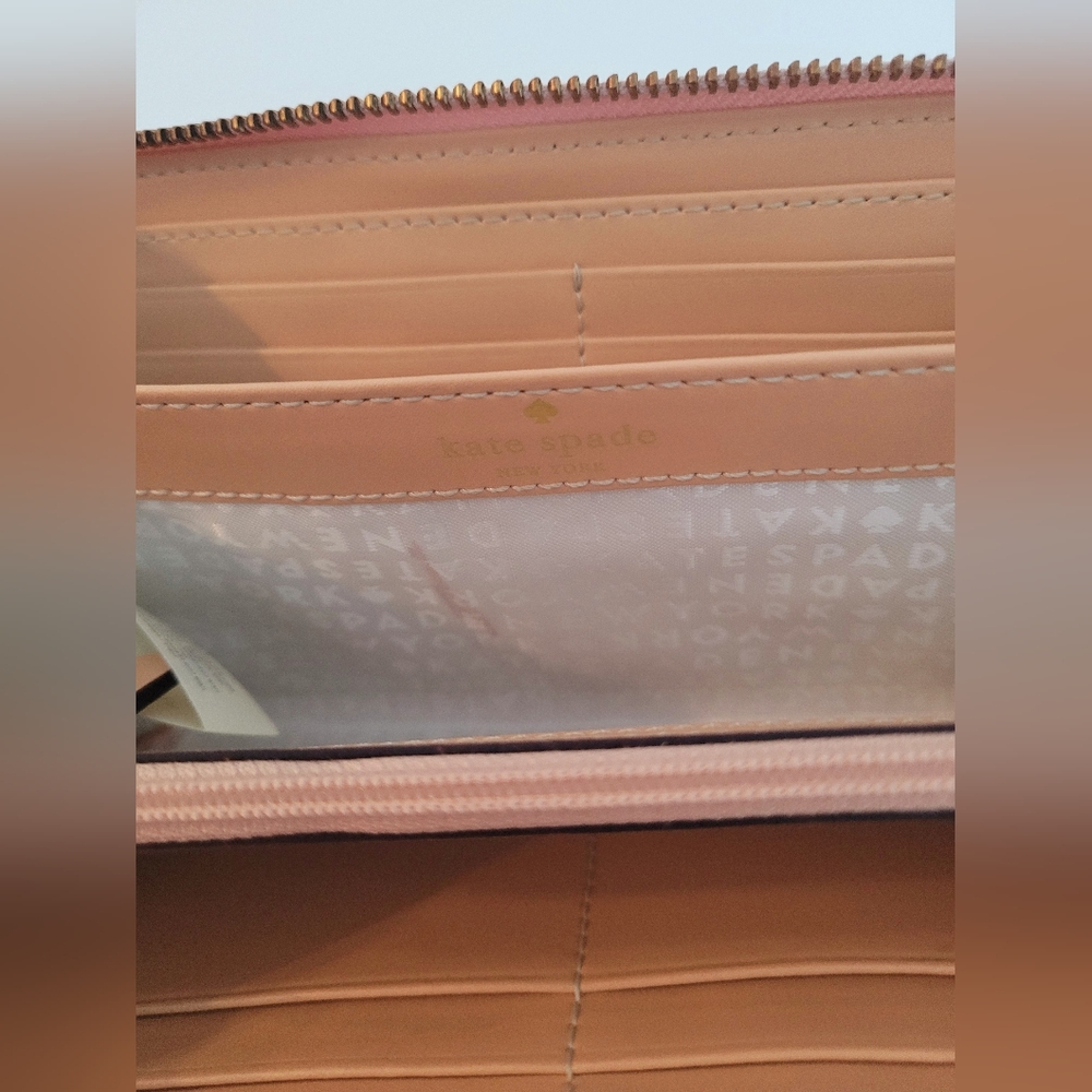 Kate Spade Pink Zip Around Wallet - Picture 5 of 10
